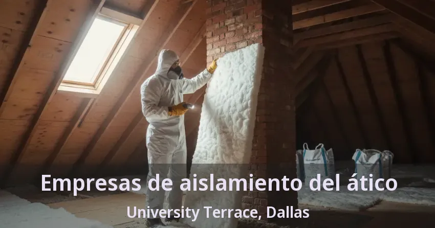 Empresas de aislamiento del ático University Terrace, Dallas - TX