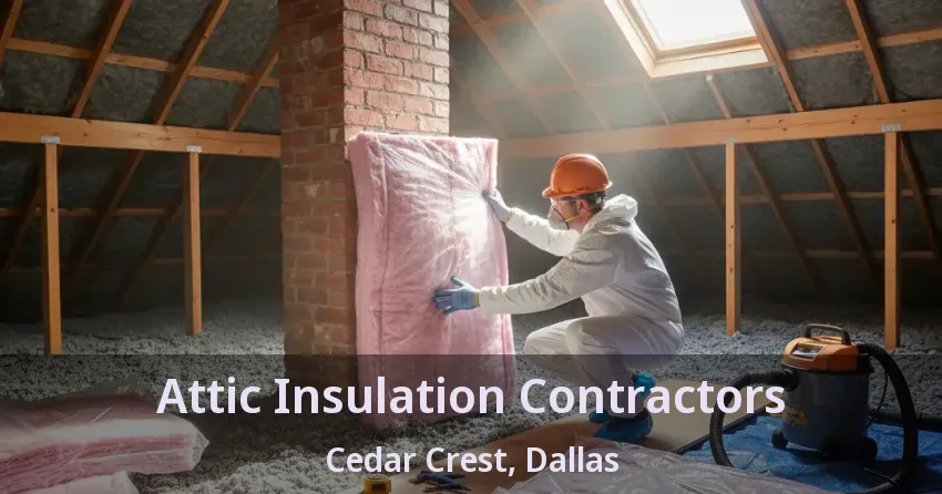 Attic Insulation Contractors Cedar Crest, Dallas - TX
