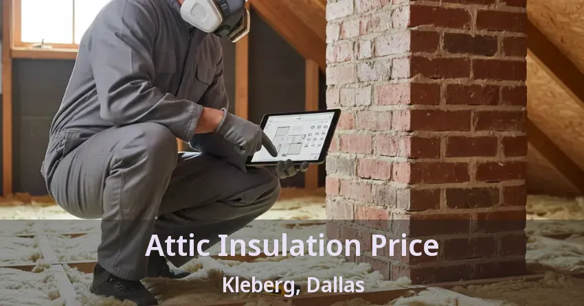 Attic Insulation Price Kleberg, Dallas - TX