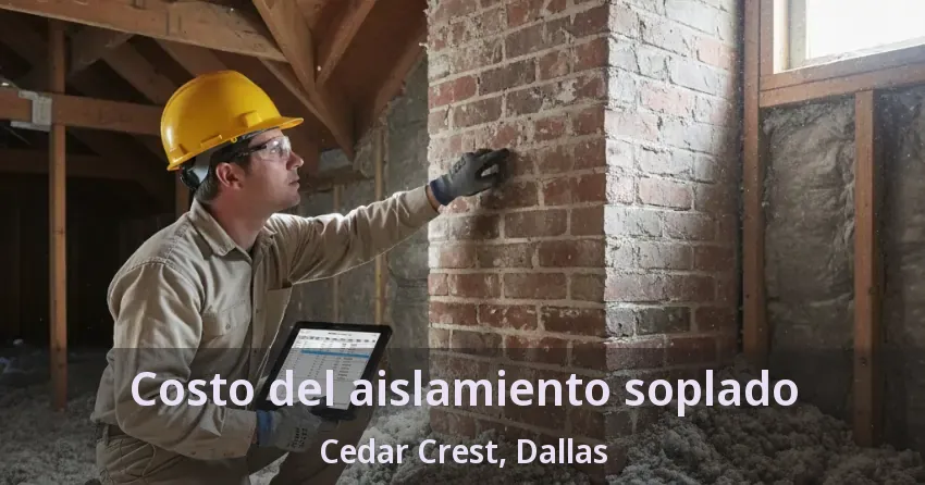Costo del aislamiento soplado Cedar Crest, Dallas - TX Costo del aislamiento soplado Cedar Crest, Dallas - TX