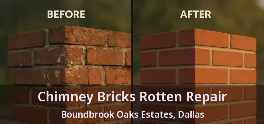 Chimney Bricks Rotten Repair Boundbrook Oaks Estates, Dallas - TX