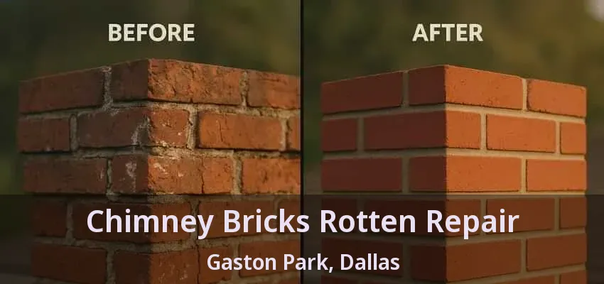 Chimney Bricks Rotten Repair Gaston Park, Dallas - TX