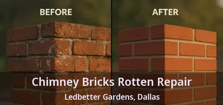 Chimney Bricks Rotten Repair Ledbetter Gardens, Dallas - TX