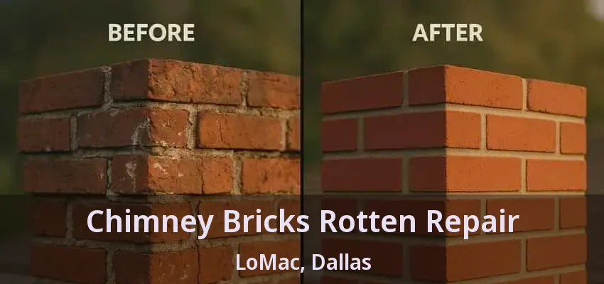 Chimney Bricks Rotten Repair LoMac, Dallas - TX