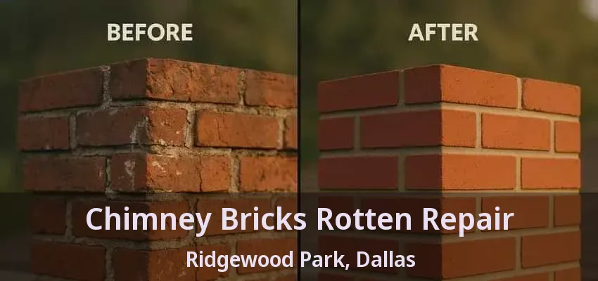 Chimney Bricks Rotten Repair Ridgewood Park, Dallas - TX