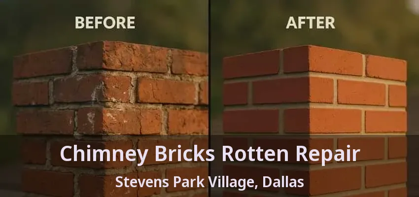 Chimney Bricks Rotten Repair Stevens Park Village, Dallas - TX