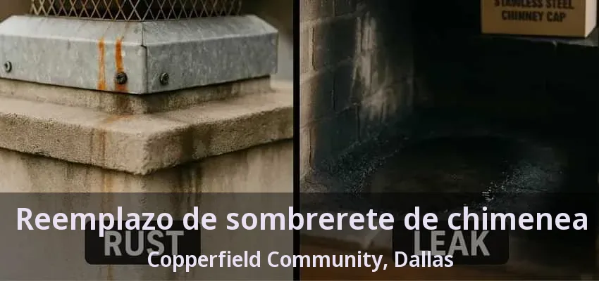 Reemplazo de sombrerete de chimenea Copperfield Community, Dallas - TX