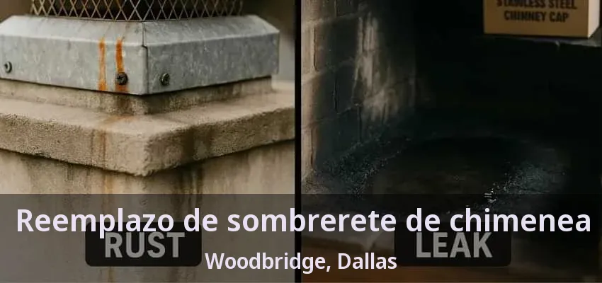 Reemplazo de sombrerete de chimenea Woodbridge, Dallas - TX