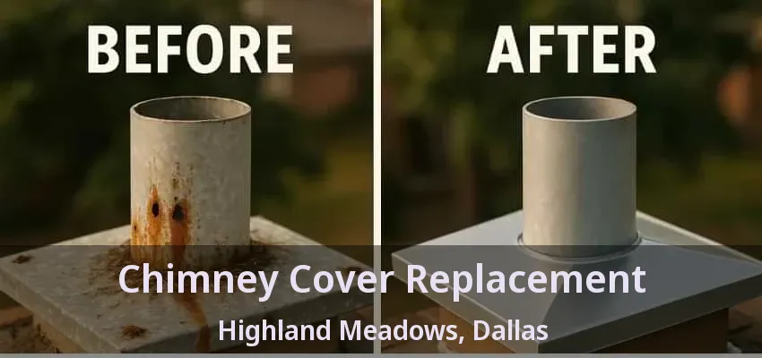 Chimney Cover Replacement Highland Meadows, Dallas - TX