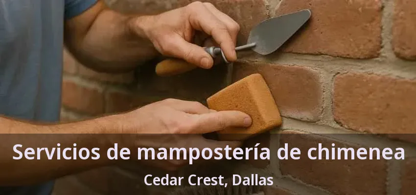 Servicios de mampostería de chimenea Cedar Crest, Dallas - TX