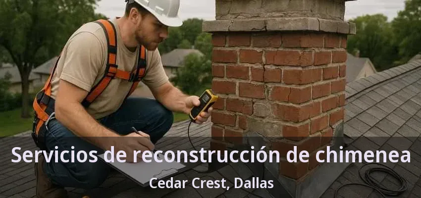 Servicios de reconstrucción de chimenea Cedar Crest, Dallas - TX