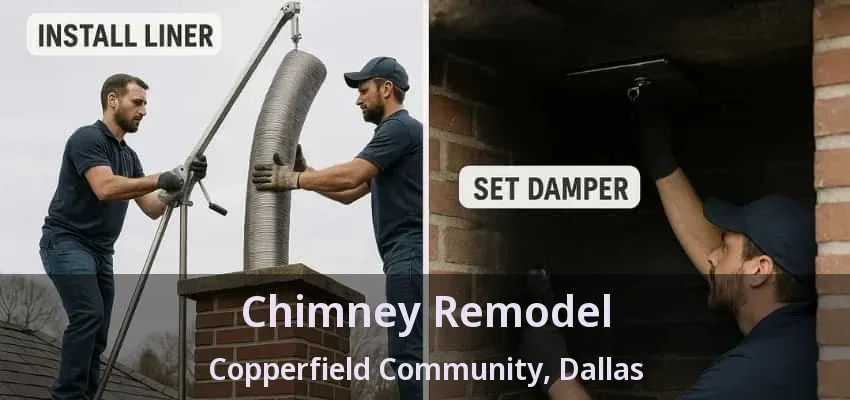 Chimney Remodel Copperfield Community, Dallas - TX