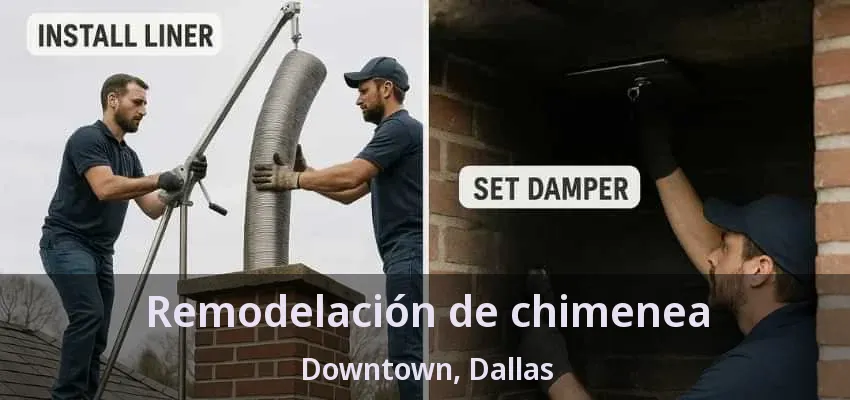 Remodelación de chimenea Downtown, Dallas - TX