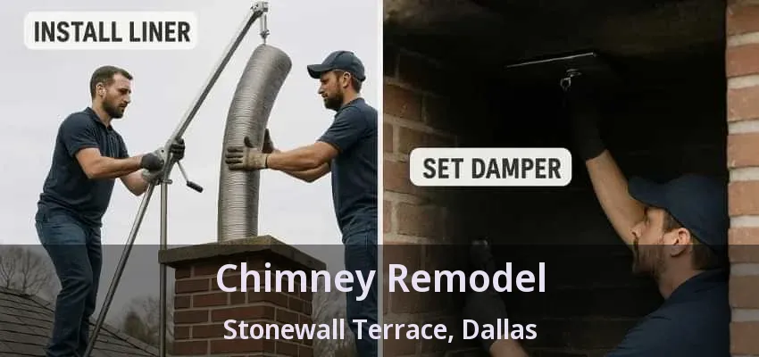 Chimney Remodel Stonewall Terrace, Dallas - TX