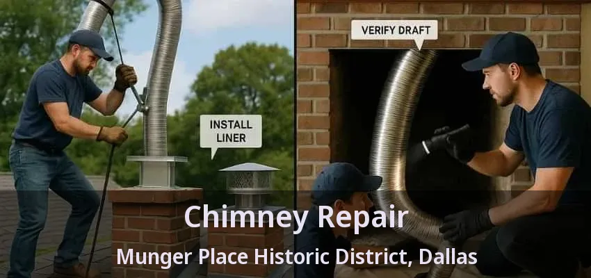Chimney Repair Munger Place Historic District, Dallas - TX