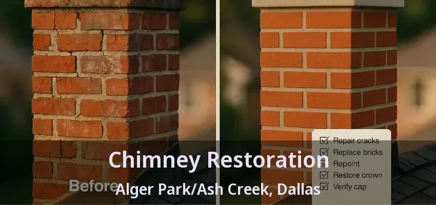 Chimney Restoration Alger Park/Ash Creek, Dallas - TX