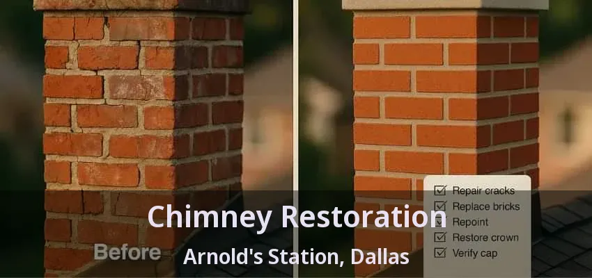 Chimney Restoration Arnold's Station, Dallas - TX