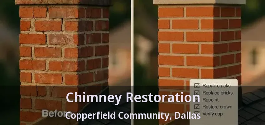 Chimney Restoration Copperfield Community, Dallas - TX