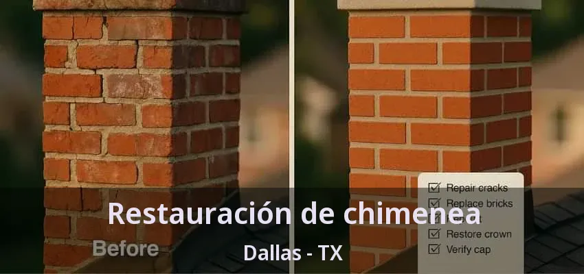 Restauración de chimenea Dallas - TX