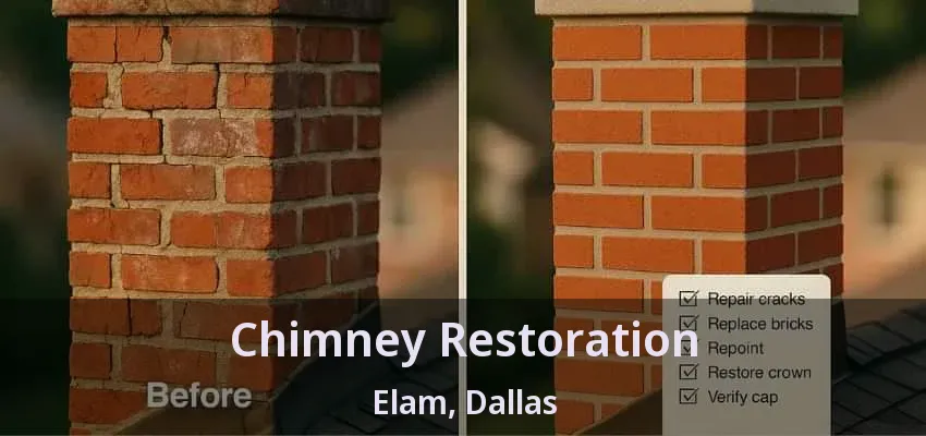 Chimney Restoration Elam, Dallas - TX