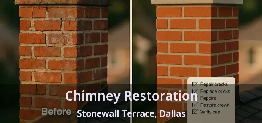 Chimney Restoration Stonewall Terrace, Dallas - TX