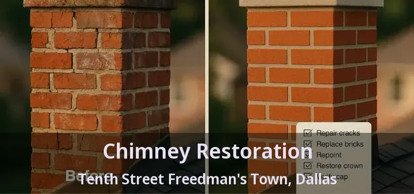 Chimney Restoration Tenth Street Freedman's Town, Dallas - TX