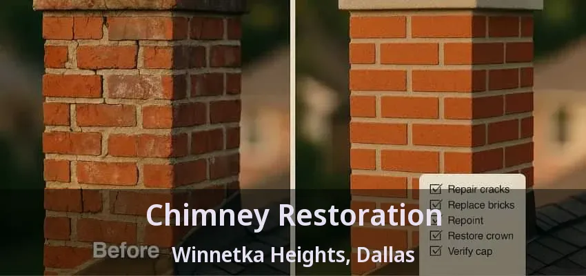 Chimney Restoration Winnetka Heights, Dallas - TX