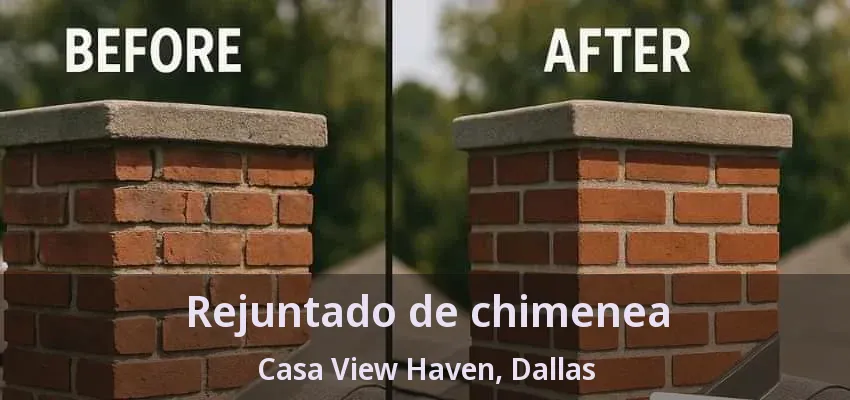 Rejuntado de chimenea Casa View Haven, Dallas - TX