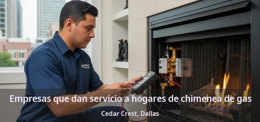 Empresas que dan servicio a hogares de chimenea de gas Cedar Crest, Dallas - TX