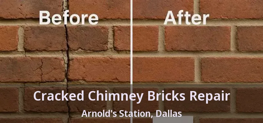 Cracked Chimney Bricks Repair Arnold's Station, Dallas - TX