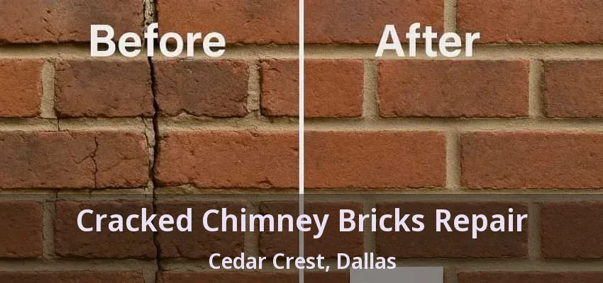 Cracked Chimney Bricks Repair Cedar Crest, Dallas - TX