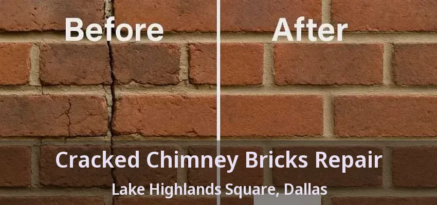 Cracked Chimney Bricks Repair Lake Highlands Square, Dallas - TX