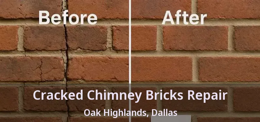 Cracked Chimney Bricks Repair Oak Highlands, Dallas - TX