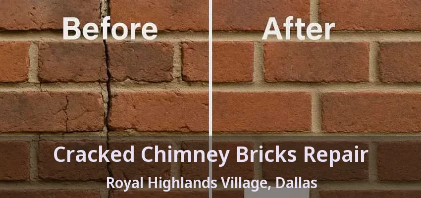 Cracked Chimney Bricks Repair Royal Highlands Village, Dallas - TX