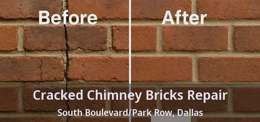 Cracked Chimney Bricks Repair South Boulevard/Park Row, Dallas - TX