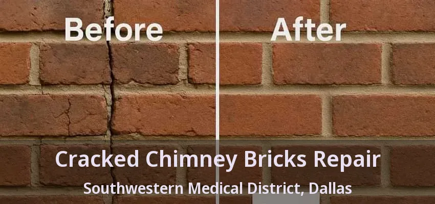 Cracked Chimney Bricks Repair Southwestern Medical District, Dallas - TX