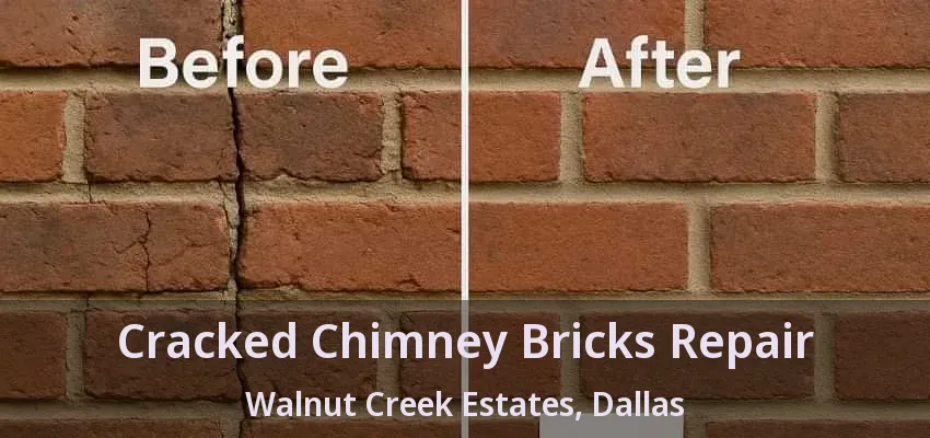 Cracked Chimney Bricks Repair Walnut Creek Estates, Dallas - TX