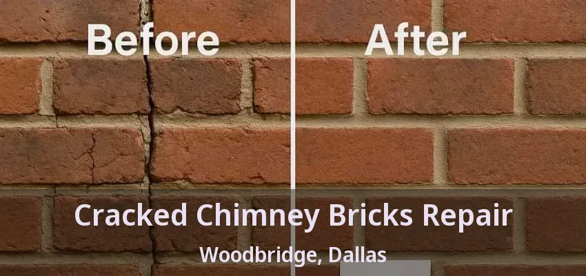 Cracked Chimney Bricks Repair Woodbridge, Dallas - TX