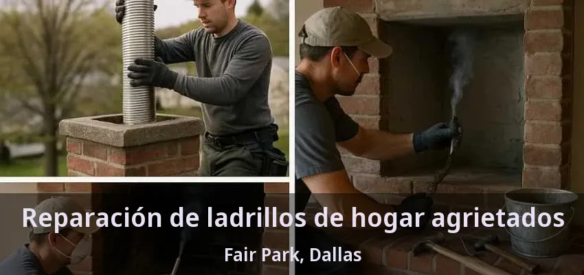 Reparación de ladrillos de hogar agrietados Fair Park, Dallas - TX