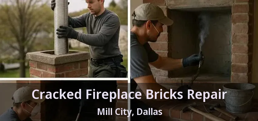 Cracked Fireplace Bricks Repair Mill City, Dallas - TX
