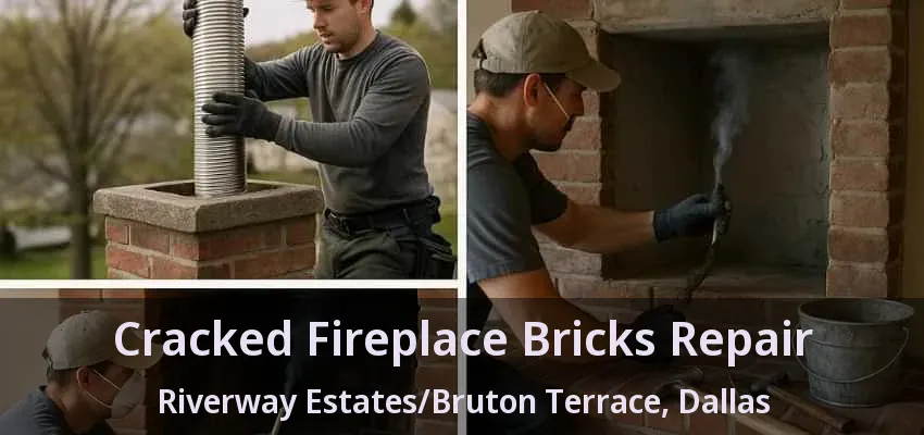 Cracked Fireplace Bricks Repair Riverway Estates/Bruton Terrace, Dallas - TX