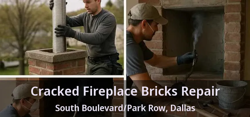 Cracked Fireplace Bricks Repair South Boulevard/Park Row, Dallas - TX