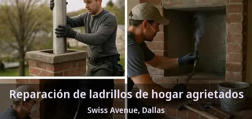 Reparación de ladrillos de hogar agrietados Swiss Avenue, Dallas - TX Reparación de ladrillos de hogar agrietados Swiss Avenue, Dallas - TX