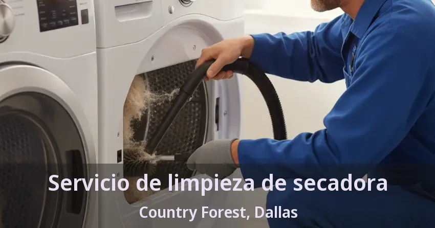 Servicio de limpieza de secadora Country Forest, Dallas - TX