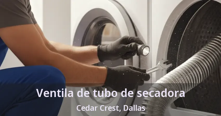 Ventila de tubo de secadora Cedar Crest, Dallas - TX
