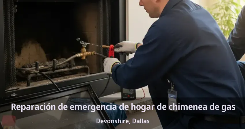 Reparación de emergencia de hogar de chimenea de gas Devonshire, Dallas - TX