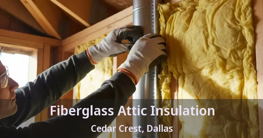 Fiberglass Attic Insulation Cedar Crest, Dallas - TX Fiberglass Attic Insulation Cedar Crest, Dallas - TX