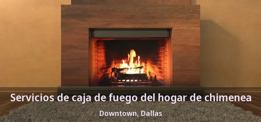 Servicios de caja de fuego del hogar de chimenea Downtown, Dallas - TX