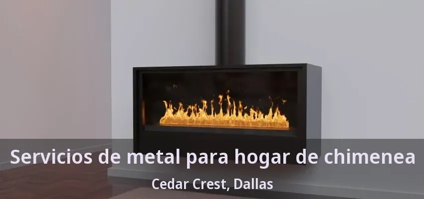 Servicios de metal para hogar de chimenea Cedar Crest, Dallas - TX