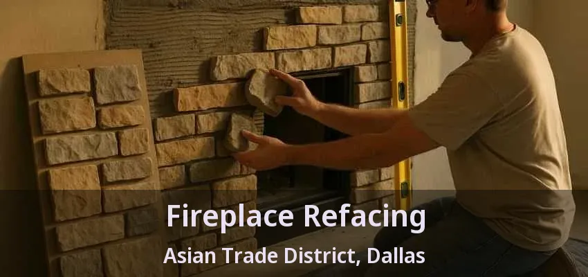 Fireplace Refacing Asian Trade District, Dallas - TX